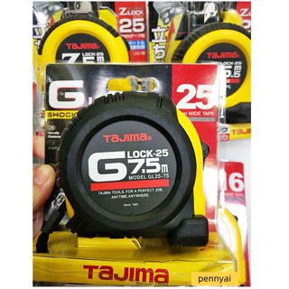 Tajima เทปวัด ป้องกันการลื่นไถล และทนต่อการสึกหรอ 7.5 เมตร / เทปวัด คุณภาพสูง SFGL25-75