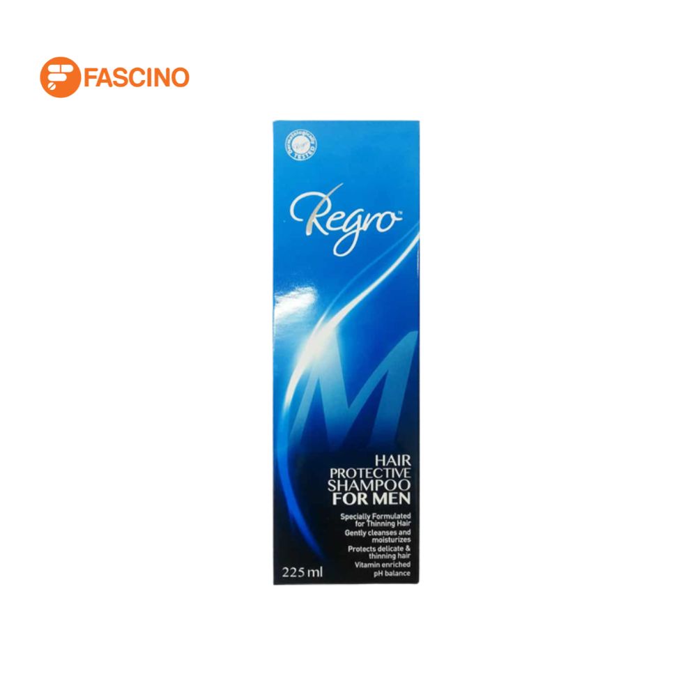 REGRO Hair Protective Shampoo for Men แชมพูป้องกันผมหลุดร่วงสำหรับผู้ชาย (225ml.)
