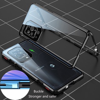 เคสกระจกสองด้าน โลหะ ป้องกันเลนส์กล้อง 360 องศา สําหรับ Black shark 5 RS 5 Pro 4 Pro 4S