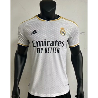 เสื้อกีฬาแขนสั้น ลายทีมฟุตบอล Real Madrid 2324 ชุดเหย้า