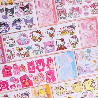 Unewking Kawaii Sanrio สติกเกอร์ ลายการ์ตูนอนิเมะ Kuromi Cinnamoroll น่ารัก สําหรับตกแต่งเคสโทรศัพท์มือถือ ดินสอ