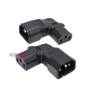 อะแดปเตอร์แปลงไฟ IEC 320 C14-C13 Down Up Bend Up/Down/Left/Right Conversion Socket 90 Angled Corner Plug AC Plug