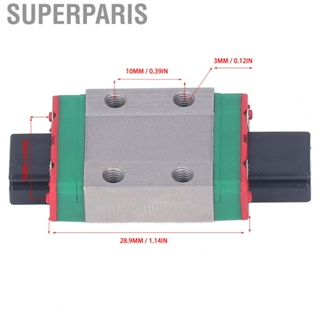 Superparis Linear Guide Slider Block Wide Application Rail Strong Bearing  MGN9C Alloy Steel for Packaging Machinery