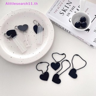 Alittlesearch11 พวงกุญแจ จี้รูปก้อนเมฆหัวใจน่ารัก สีดํา พร้อมกระดิ่ง ของขวัญ สําหรับคู่รัก มิตรภาพ