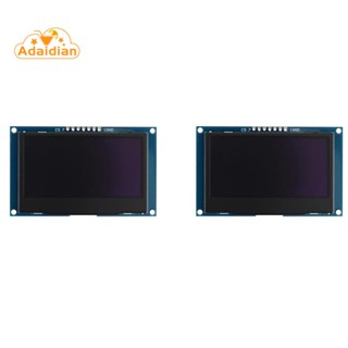 โมดูลหน้าจอแสดงผล OLED 12864 128X64 IIC I2C SPI หน้าจอ LCD 2.42 นิ้ว สําหรับ C51 STM32 SSD1309 (หน้าขาว) 2 ชิ้น