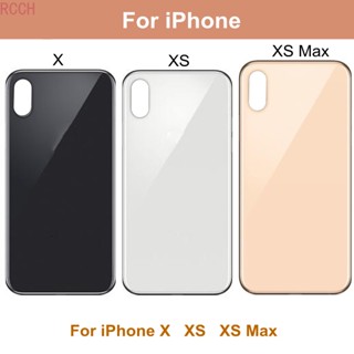 ฝาครอบแบตเตอรี่กระจก ด้านหลัง รูขนาดใหญ่ สําหรับ iphone X XS XS MAX iphone X