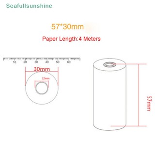 Seaf&gt; ม้วนกระดาษความร้อน 57x30 มม. สําหรับเครื่องพิมพ์ความร้อน POS 58 มม. 5 ชิ้น