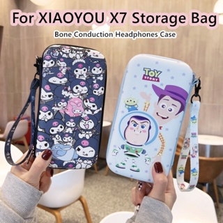 【Case Home】กระเป๋าเก็บหูฟัง ลายการ์ตูนเพนกวินน่ารัก สไตล์วินเทจ สําหรับ XIAOYOU X7 XIAOYOU X7