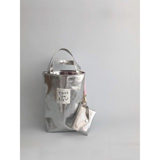 Hiatus Silver Label Bucket Bag Simple Casual Korean Style Small Handbag Summer New Crossbody Lightweight Bags