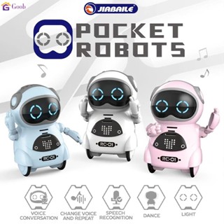 939a หุ่นยนต์ Pocket Rc การพูดคุยบทสนทนาแบบโต้ตอบการบันทึกเสียง ร้องเพลงเต้นรําเล่าเรื่อง ของขวัญของเล่นหุ่นยนต์ Rc มินิ 【goob】