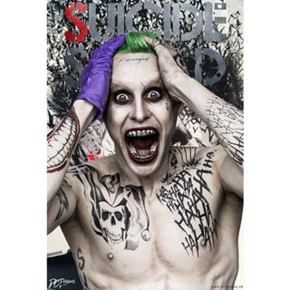 โปสเตอร์ ภาพยนต์ The Joker Jared Leto Suicide Squad สําหรับตกแต่งผนังบ้าน