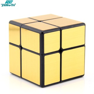 Rctown Qiyi 2x2x2 ลูกบาศก์เมจิก พื้นผิวกระจก ความเร็ว ลูกบาศก์ปริศนา สนุก คลายเครียด ของเล่นสําหรับเด็ก ของขวัญ