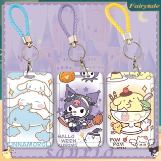 SANRIO เคสการ์ด ลายการ์ตูน Hello Kitty Kuromi Cinnamoroll Pochacco แบบพกพา สําหรับตกแต่งกลางแจ้ง