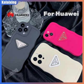 เคสโทรศัพท์ซิลิโคน กันกระแทก ลาย Prada Wave สําหรับ Huawei P30 Pro P50 Pro Mate 30 40 Pro Mate 50 Pro