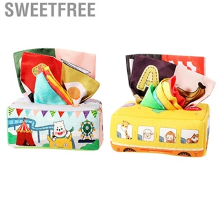 Sweetfree Baby Tissue Box Toy Tear Resistant Early Education Infant Sensory Scarves Pull