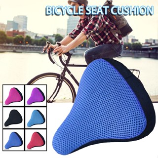 New Bike Seat Cover Bicycle 3D Honeycomb Mesh Padded Saddlem Soft Cushion