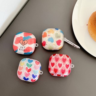 เคสแข็ง แบบใส ลายหัวใจ สําหรับ Samsung Galaxy Buds 2 Pro Buds 2 Buds Pro Galaxy Buds Live