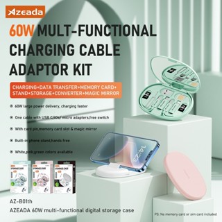 ชุดสายชาร์จโทรศัพท์มือถือ Type-C 60W พร้อมกระจกโต๊ะเครื่องแป้ง และที่วางโทรศัพท์มือถือ อเนกประสงค์