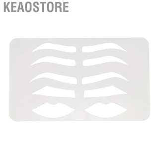 Keaostore Microblading Eyebrow Stencil  Reusable Lip Plastic Wear Resistant Multi Purpose Positioning for Beauty Salon