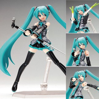 โมเดลฟิกเกอร์ PVC อนิเมะ Hatsune Miku Figma 014 EX037 EX054 ข้อต่อขยับได้ ขนาด 15 ซม. ของเล่นสําหรับเด็ก