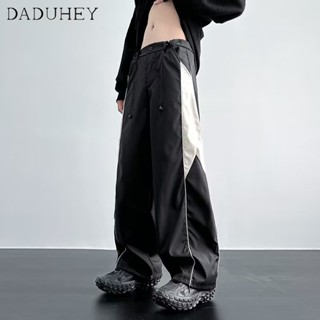 DaDuHey🔥 Mens and Womens American High Street Retro Hip Hop Straight Casual Pants 2023 Summer Fashion Brand and Thin Handsome Arrow Loose Cargo Pants Jogger Pants