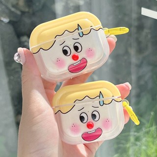 เคสหูฟังบลูทูธ TPU แบบนิ่ม ลายเด็กผู้หญิงน่ารัก พร้อมตะขอ สําหรับ AirPods Pro2 3 Pro Air pods 1 2