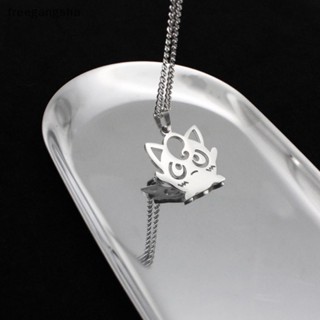 [FREG] Anime Necklace for Women Jigglypuff Necklaces Female Cosplay Stainless Steel Pendant Trend Neck Silver Color Fashion Party Gift FDH