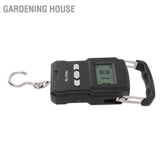  Gardening House เครื่องชั่งอิเล็กทรอนิกส์แบบพกพาชาร์จ USB เครื่องชั่งตกปลา 165 ปอนด์โหลดแบริ่งชั่งปลาแบบแขวนดิจิตอลสำหรับกระเป๋าเดินทาง