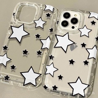 เคสโทรศัพท์มือถือแบบใส กันกระแทก ลายดาวห้าแฉก สําหรับ Iphone 14ProMax 13 12 xr 7 8P 11 xsmax