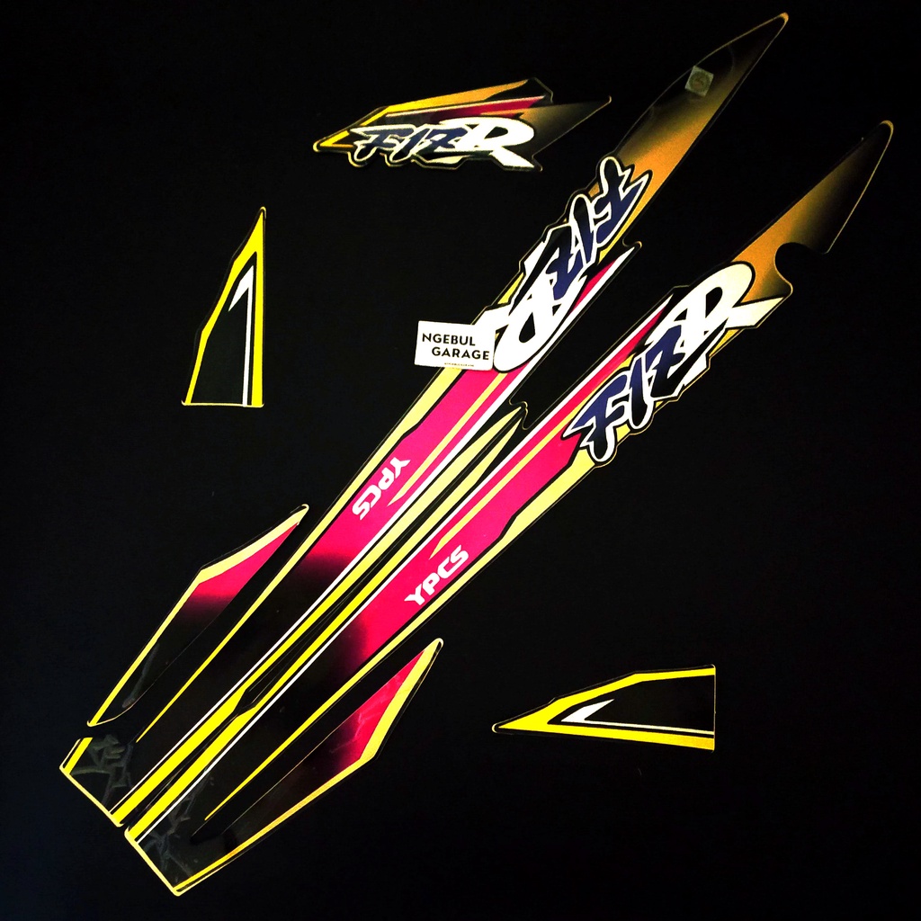 MERAH F1Z R FIZ 1997 สติ๊กเกอร์ Striping YAMAHA IMI แดง เหลือง ขาว