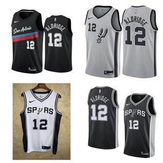 San Antonio Spurs #12 Lamarcus Aldridge เสื้อสเวตเตอร์ของเสื้อบาสเก็ตบอล NBA Jersey