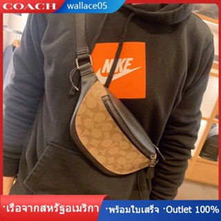 Warren Mini Belt Bag 84711 76187 88125 37591 ใหม่ กระเป๋าคาดเอวคาดเอวคลาสสิกลาย COAC H แฟชั่นทุกการแข่งขัน