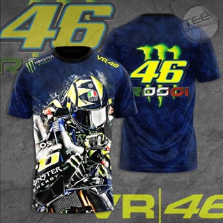 เสื้อยืด ลายมอนสเตอร์ Valentino Rossi VR46