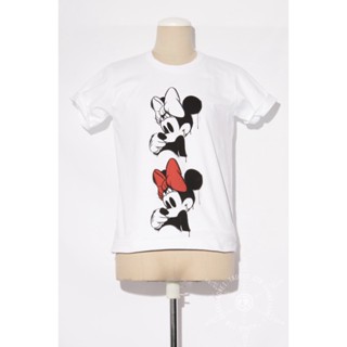 พร้อมส่ง เสื้อยืดแขนสั้น ผ้าฝ้าย พิมพ์ลายมิกกี้เมาส์ CDG Rei Kawakubo สําหรับเด็กผู้หญิง