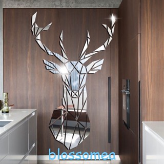 Blossomea Sika สติกเกอร์อะคริลิค ลายหัวกวาง มีกาวในตัว สไตล์นอร์ดิก สําหรับติดตกแต่งผนังห้องเด็กอนุบาล