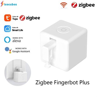 Tuya Zigbee Smart Bluetooth Fingerbot Switch Robot Switch ปิดสวิตช์อิเล็กทรอนิกส์การเชื่อมต่อ Bluetooth ด้วย Alexa Google ICECUBE