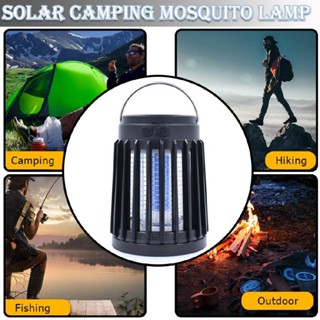 Solar Mosquito Killer Lamp Bug Zapper LED Light Electric Fly Trap Pest Control