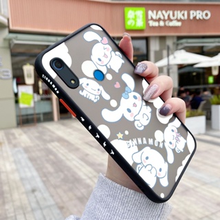 สําหรับ Huawei Y6s Y6 2019 เคสการ์ตูนสุนัข Laurel ขอบสี่เหลี่ยม ดีไซน์ใหม่ กันกระแทก ฝ้า ใส เคสโทรศัพท์แข็ง