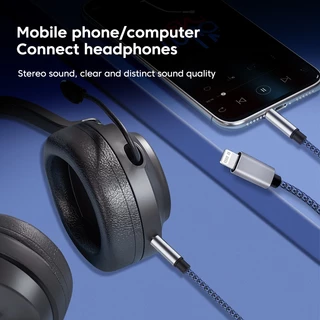 Elough 2 in 1 สายเคเบิลแปลงเสียงลําโพง Type C Aux 3.5 มม. สําหรับหูฟัง USB C แจ็คลําโพงโทรศัพท์