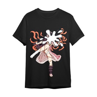 เสื้อยืดแขนสั้นX Nezuko ( Anime Collection ) เสื้อโอเวอร์ไซส์ Over Size ลายการตูนดาบพิฆาตอสูร : Shark Wow 9TS-5XL