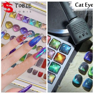 Tobie ยาทาเล็บเจล กลิตเตอร์ กึ่งถาวร หลากสี สําหรับตกแต่งเล็บ Diy