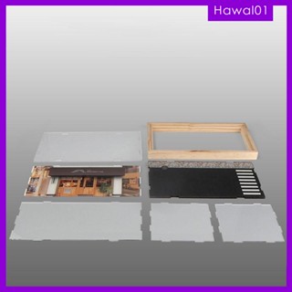 [Hawal] เคสฉากหลัง สเกล 1/32 สไตล์ญี่ปุ่น สําหรับจอดรถ
