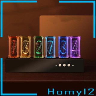 [HOMYL2] Nixie Tube นาฬิกาดิจิทัล RGB LED เปลี่ยนสีได้ สําหรับตกแต่งห้องนั่งเล่น