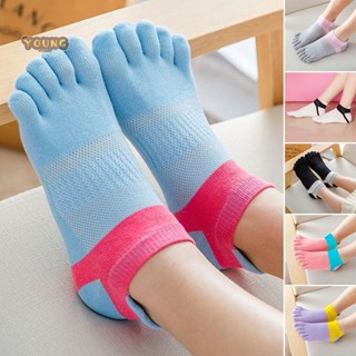 【พร้อมส่ง】ถุงเท้าระบายอากาศ แฟชั่นสําหรับผู้หญิง หกสี ฟรีไซซ์ (35 40)