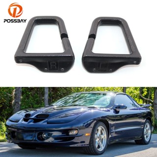 ขายดี ห่วงเข็มขัดนิรภัยรถยนต์ สีดํา สําหรับ Chevrolet Camaro Pontiac Firebird 1993-2002 1 คู่