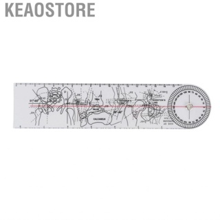 Keaostore Orthopedics Ruler Multiple Function Plastic Transparent Joint Midlayer Printing for  Diagnostic