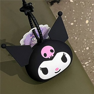 กระเป๋าใส่เหรียญ พวงกุญแจ ซิลิโคน ขนาดเล็ก แบบพกพา ลาย Sanrio Kuromi แฟชั่นสําหรับผู้หญิง