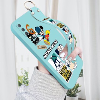 เคสโทรศัพท์มือถือ กันกระแทก ลาย Happy Mickey Wonderful House พร้อมสายคล้องข้อมือ สําหรับ Vivo Y3 Y5S Y12 Y15 Y17 Y19 Y67 V5S V5 Lite Y91 Y91C Y93 Y95