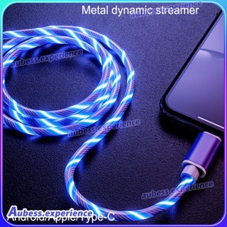 Led Luminous Glow Flowing Usb Cable Data Line สายชาร์จ Micro Ios Type-c สายชาร์จ Andirod ผู้เชี่ยวชาญ