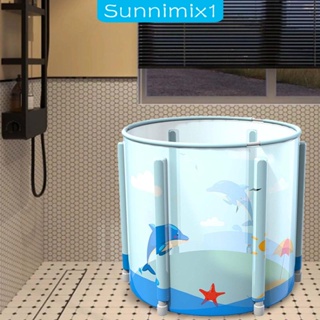 [Sunnimix1] อ่างอาบน้ํา อ่างสปา แบบพับได้ สําหรับเด็ก ใช้ในครัวเรือน ห้องน้ํา ครอบครัว ห้องอาบน้ํา